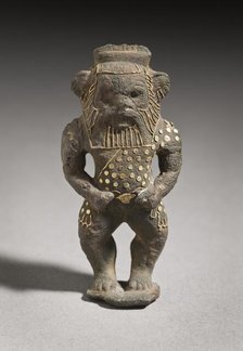 Figurine of the God Bes, Third Intermediate Period (1081-711 B.C.). Creator: Unknown.