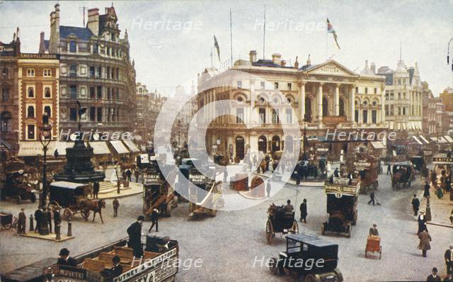 Piccadilly Circus, London, c1910.  Creator: Unknown.