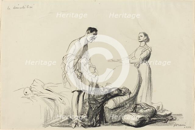 Le démobilisé, c. 1914/1919. Creator: Jean Louis Forain.
