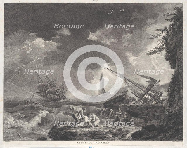Effect of Thunder, ca. 1755-85. Creator: Bertaud.