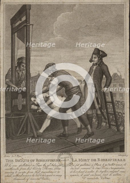 The execution of Robespierre on 28 July 1794, 1794.