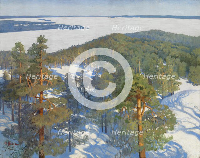 View from Pyynikki Ridge, 1900. Creator: Helmi Biese.