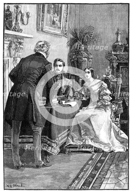 Lord Campbell's Audience of the Queen, 1900. Artist: Unknown