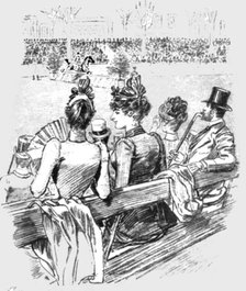 ''The Paris Season - drawn by Mars; Cup Day at the Concours Hippique', 1891. Creator: Mars.