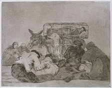 The Disasters of War, a series of etchings by Francisco de Goya (1746-1828), plate 66: 'Extraña d…