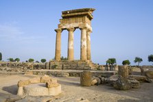 The Temple of Castor and Pollux, Agrigento, Sicily, Italy. Artist: Samuel Magal