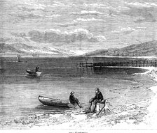 Salmon-fishing on the River Tay: watching, 1862. Creator: Unknown.