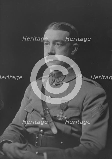 Lieutenant DeBrousse, portrait photograph, 1919 Feb. 3. Creator: Arnold Genthe.
