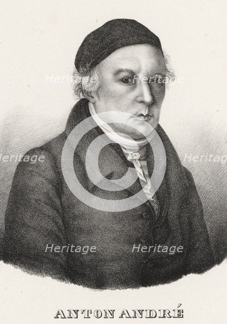 Portrait of the composer Johann Anton André (1775-1842), 1840.