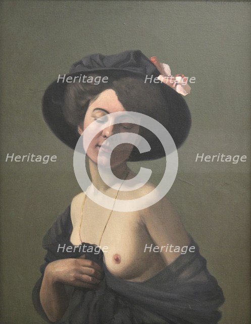 'Young Woman in a Black Hat', 1908. Artist: Félix Vallotton