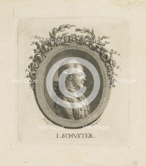 Portrait of the composer Joseph Schuster (1748-1812) , c. 1790. Creator: Thoenert (Thönert), Medardus (1754-1814).