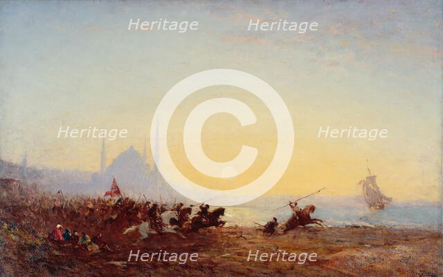 Fantasia à Constantinople, between 1880 and 1895. Creator: Felix Francois Georges Philibert Ziem.
