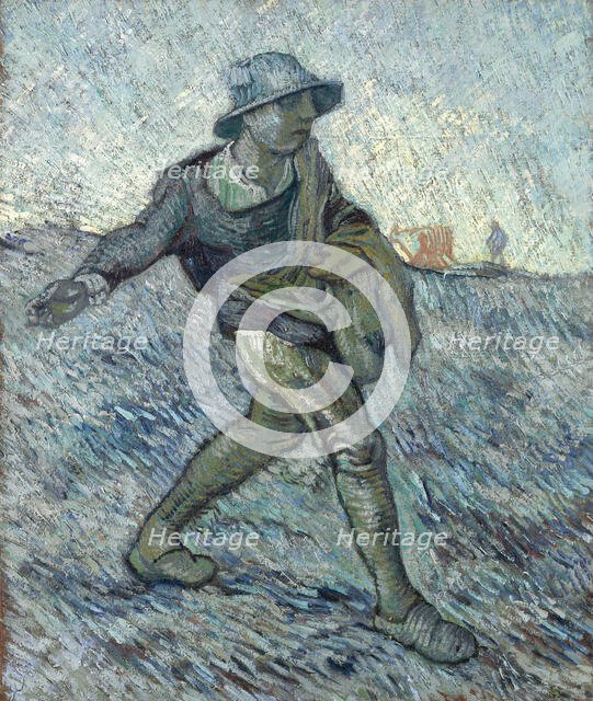 The sower (after Millet), 1890. Creator: Gogh, Vincent, van (1853-1890).