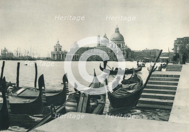 Church of Santa Maria della Salute and the Dogana, Venice, Italy, 1927.  Artist: Eugen Poppel.