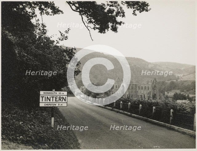 Tintern Abbey, Monmouthshire, Wales, 1951. Creator: JR Uppington.