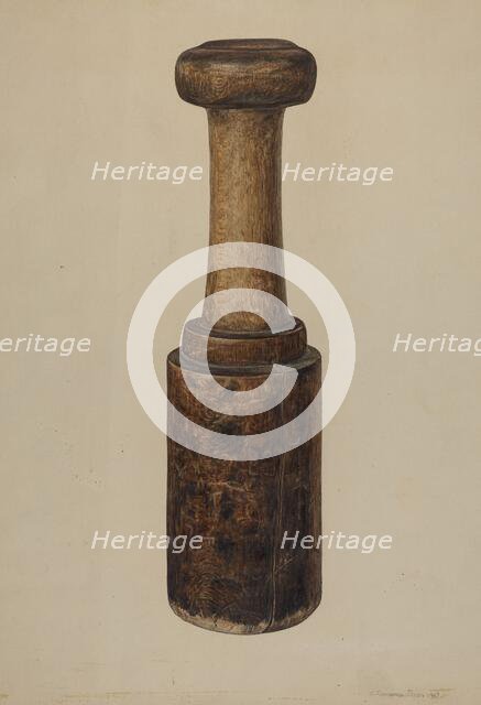 Grape Crusher, 1939. Creator: Clarence Secor.