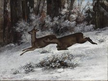 The Ruse, Roe Deer Hunting Episode (Franche-Comté), 1866. Creator: Courbet, Gustave (1819-1877).