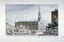 Church of St Mary the Less, Lambeth Butts, London, c1831. Artist: Robert Blemmell Schnebbelie