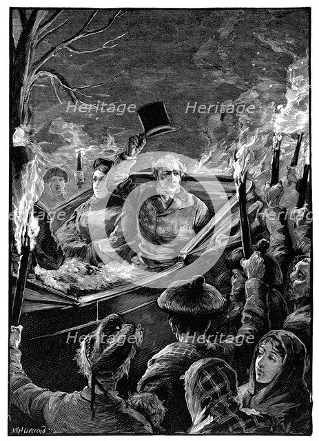 'Mr Gladstone's visit to Taymouth Castle', Perthshire, Scotland, c1879. Artist: Unknown