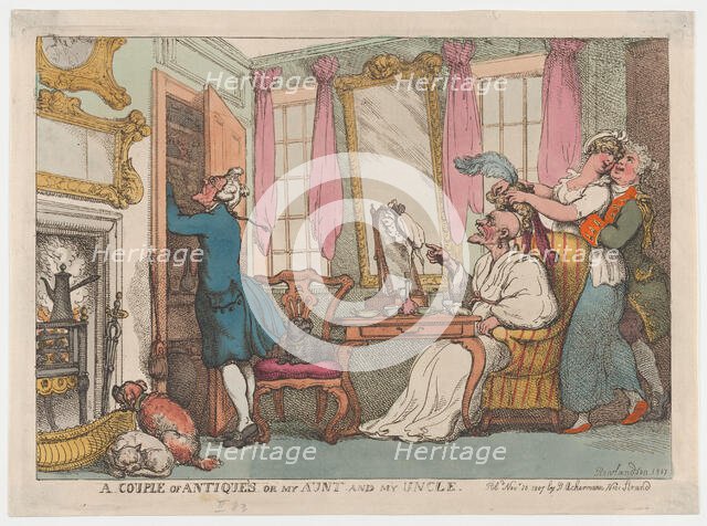 A Couple of Antiques or my Aunt and my Uncle, November 20, 1807., November 20, 1807. Creator: Thomas Rowlandson.