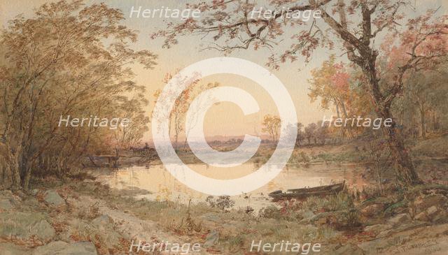 Landscape (Hastings-on-Hudson), 1888. Creator: Jasper F. Cropsey (American, 1823-1900).