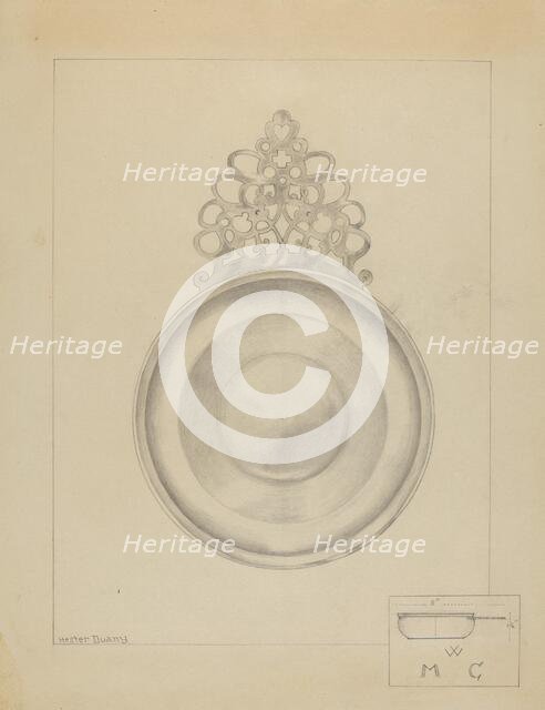 Silver Porringer, c. 1936. Creator: Hester Duany.