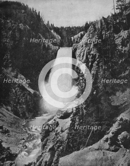 'Yellowstone Falls, Wyoming', c1897. Creator: Unknown.