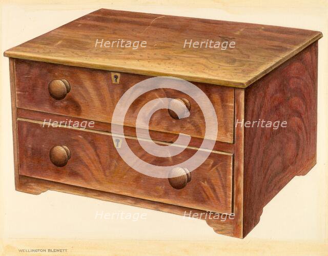 Bishop Hill: Chest, 1939. Creator: Wellington Blewett.