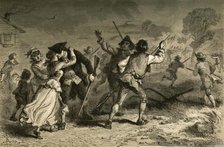 'Concord - The First Blow for Liberty', (1877). Creator: Albert Bobbett.