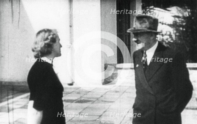 Adolf Hitler and Eva Braun, Berchtesgaden, Bavaria, Germany, c1936-1945. Artist: Unknown