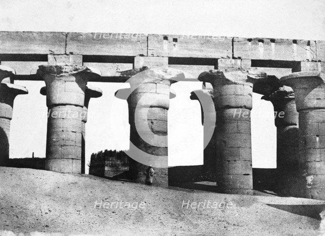 Temple ruins, Egypt, 1852.  Artist: Maxime du Camp