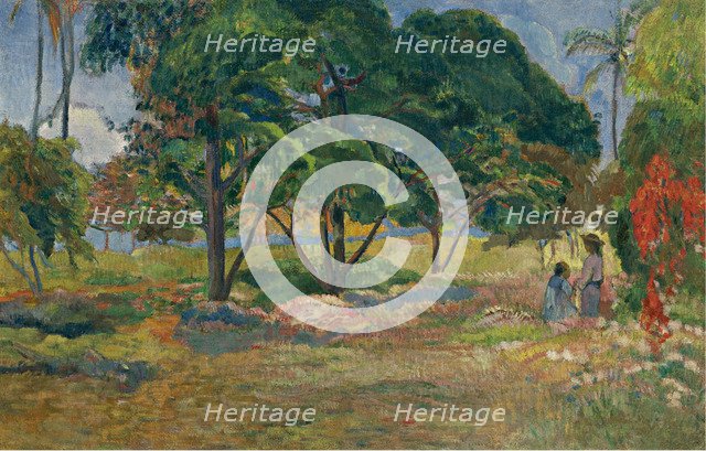 Landscape with Three Trees, 1892. Artist: Gauguin, Paul Eugéne Henri (1848-1903)