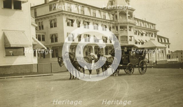 A Talley-Ho coach in front of the Wentworth Hotel, Portsmouth, N.H., 1905. Creator: Unknown.