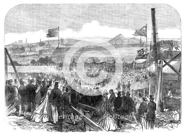 Laying the Foundation-Stone of the Fettes College, Edinburgh, 1864. Creator: Unknown.