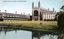 King's and Clare Colleges, Cambridge, Cambridgeshire, early 20th century.Artist: E Dennis