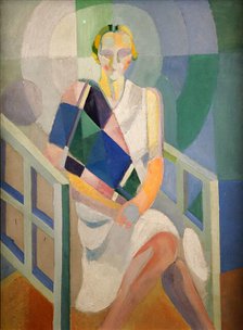 Portrait de Madame Heim, 1926-1927. Creator: Delaunay, Robert (1885-1941).