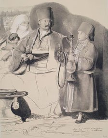 Sotiri Chief Albanian of Mr Colquhoun British Consul at Burarist, 1840. Creator: David Wilkie.