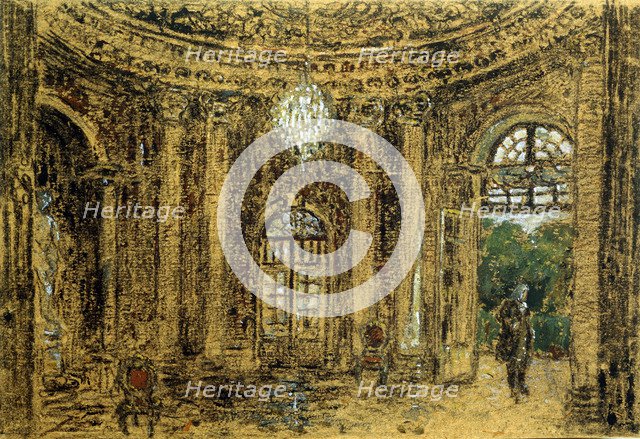 'Concert in Sanssouci', (Study), 1850s. Artist: Adolph Menzel