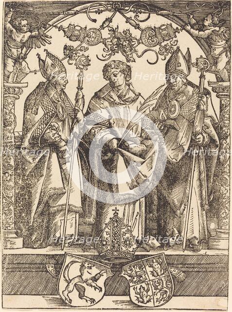 Saints Maximilian, Stephen, and Valentine, 1514. Creator: Wolf Traut.