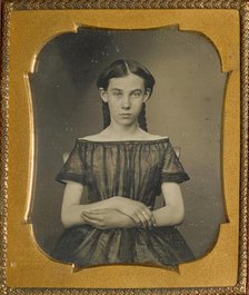 Portrait of a Seated Girl, about 1850. Creator: Unknown.