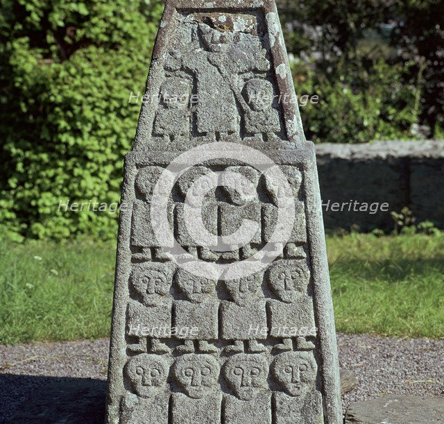West side of the base of the Moone cross, 7th century. Artist: Unknown