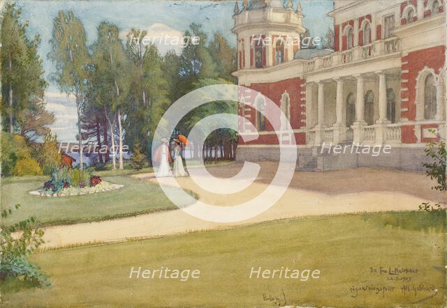 View of [from?] Inha, 1903. Creator: Albert Gebhard.