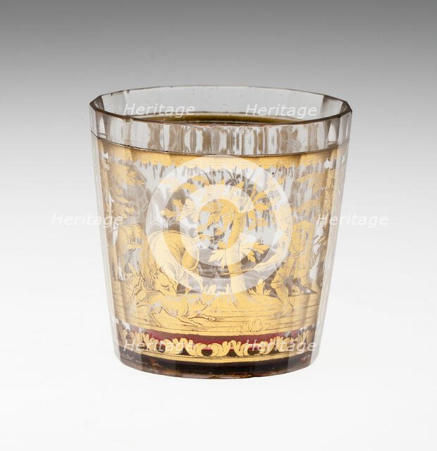 Beaker, Bohemia, Early 18th century. Creator: Bohemia Glass.