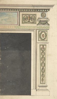 Design for a Chimneypiece, possibly for Melbourne House (now Albany),Piccadilly,London, 1771-75 (?). Creator: William Chambers.