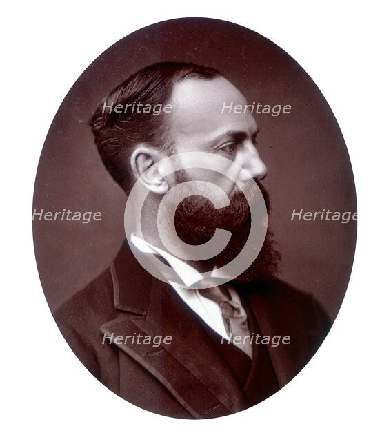 Sir Charles Wentworth Dilke, MP, Under-Secretary of State for Foreign Affairs, 1881. Creator: Lock & Whitfield.