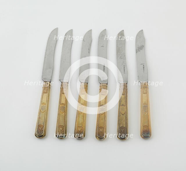 Set of Dinner Knives (10), Paris, 1789/1820. Creators: Martin-Guillaume Biennais, Pierre-Benoît Lorillon.