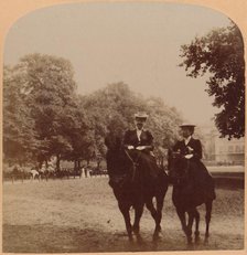'An Early Morning Ride, Rotten Row, Hyde Park, London, England', 1896. Creator: Underwood & Underwood.