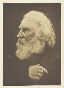H. W. Longfellow, 1868, printed c. 1893. Creator: Julia Margaret Cameron.