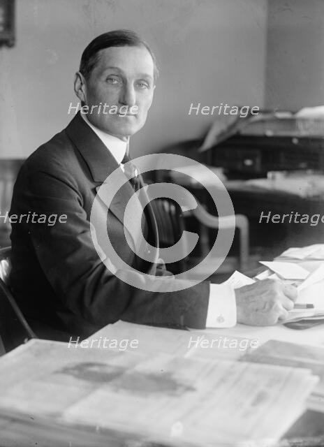 William Gibbs McAdoo, Secretary of The Treasury, at Desk, 1918. Creator: Harris & Ewing.