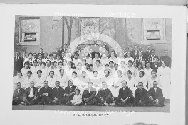 A Negro choral society, 1922. Creator: Unknown.